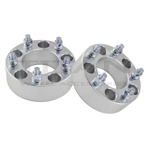 2 pcs 1.5&#034; wheel spacers 5x5 to 5x5 adapters | forged t60 6061 billet 1/2&#034; studs
