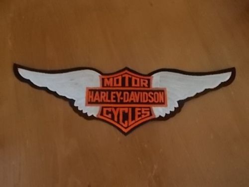 Big~harley davidson 12&#034; patch~jacket~vest~biker~motorcycle~harley chick