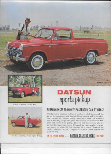 Datsun sports pickup nl20 leaflet from 1963/1965 great condition
