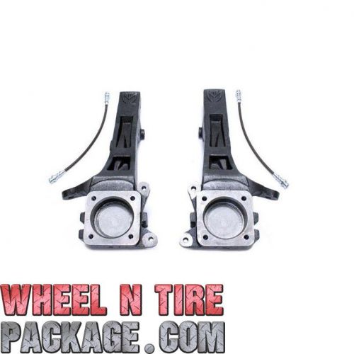 Max trac suspension 4&#034; lift spindles w/brake lines 05-14 toyota tacoma 2wd 6-lug