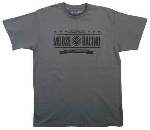 Moose racing men&#039;s 2017 authenticity tee short sleeve t-shirt (gray) choose size
