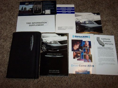 2013 chrysler 200 owner operator manual convertible touring limited s lx v6 4cyl