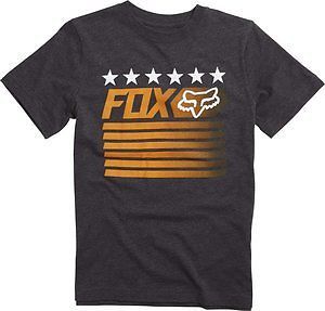 Fox racing morrill youth boys short sleeve t-shirt charcoal heather