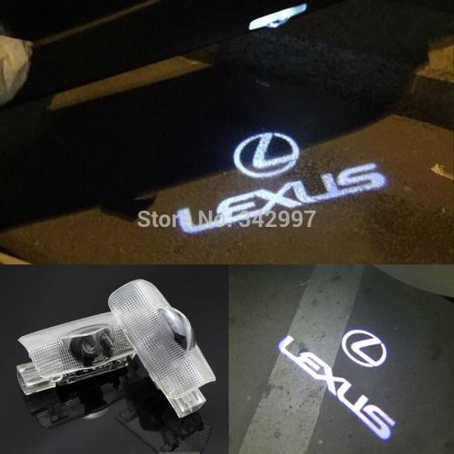 2x laser led car door ghost shadow welcome projector lights lexus lx rx gs gx ls