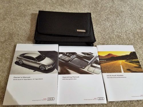 2016 audi a7 sportback s7 sportback  owners manual with leather case