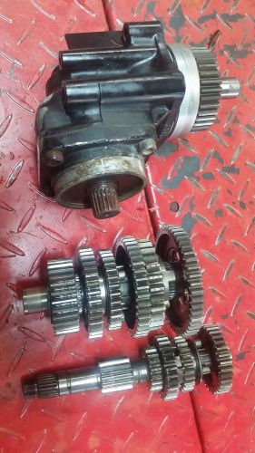 Honda trx 350 four trax - transmission shafts + gears + side case / middle drive