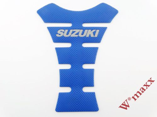 Blue tank rubber protector pad custom emblem sticke for suzuki racing motorcycle