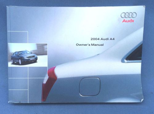 Audi 2004 a4 owners manual