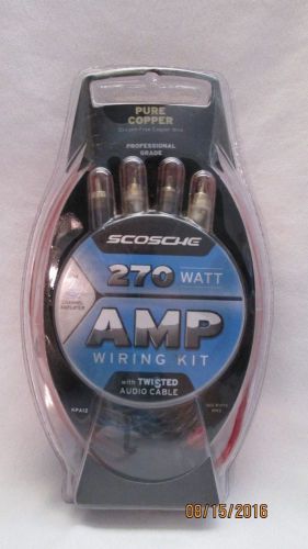 Scosche 270 watt amp pure copper wiring kit 2 channel amp