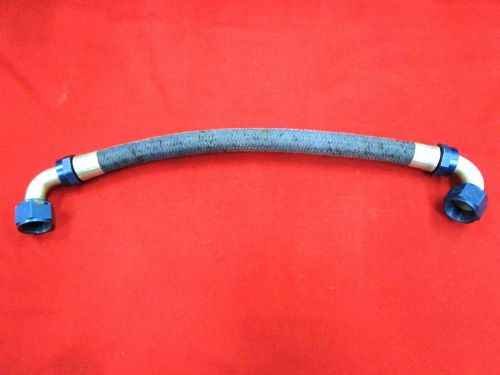 #12 aeroquip startlite blue hose and fittings,18&#034; long