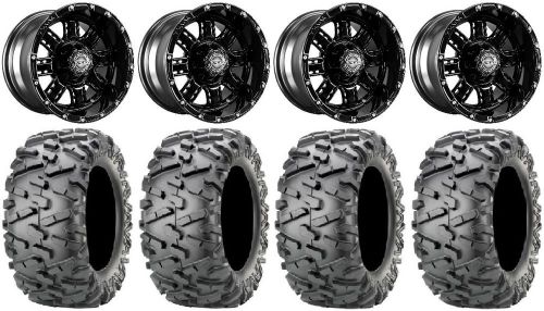 Madjax transformer blk golf wheels 12&#034; 23x10-12 bighorn 2.0 tires yamaha
