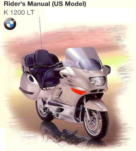 1999 bmw k 1200 lt motorcycle owners riders manual -bmw k1200lt-bmw k1200 lt