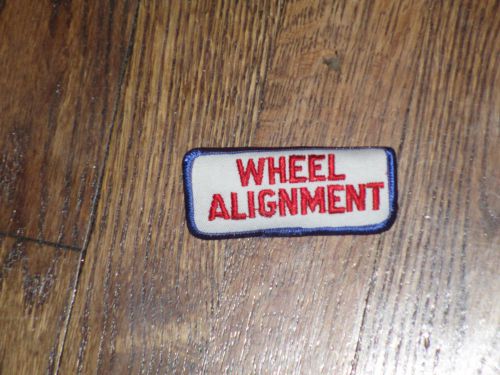 Wheel alignment  patch, new old stock , 60&#039;s