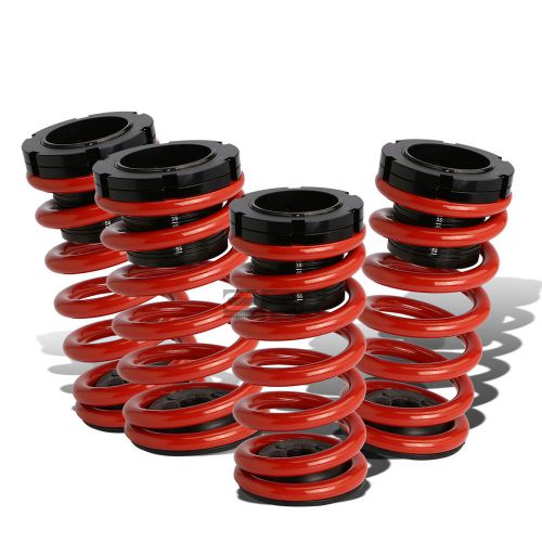 For 03-08 corolla e130 adjustable scaled black coilover red springs 0-3&#034; drop