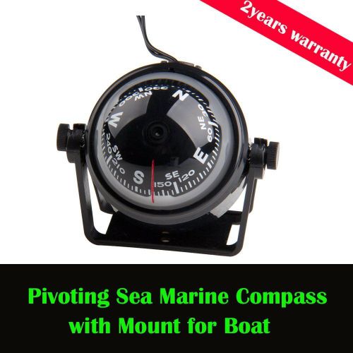 Pivoting sea marine compass with mount for boat caravan car navigation super hot