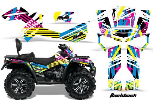 Amr racing atv graphic kit canam outlander max 500/800 decal sticker part fb