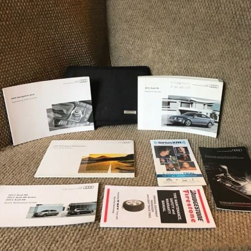 2011 audi s6 owners manual with navigation books, warranty guides and case