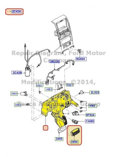 Oem adjustable pedal 2008-2010 explorer/sport track &amp; mountaineer #8l2z-2c434-e