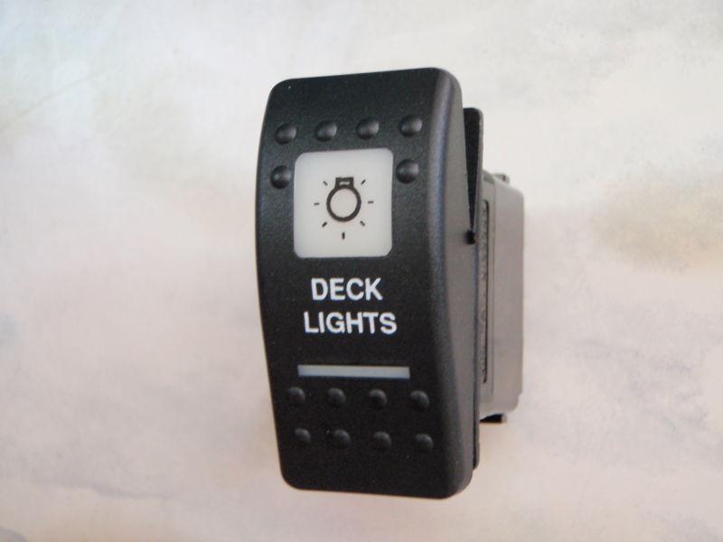 Deck lights switch boat on/off v1d1 black carling contura ii 2 white lighted