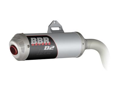 Bbr exhaust system d2 silver xr/crf70  97-08 205-hxr-7031