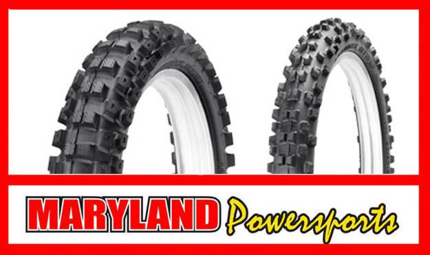 New! dunlop geomax front and rear tires set 90 100 21 & 110 90 19 mx51 mx51f 450