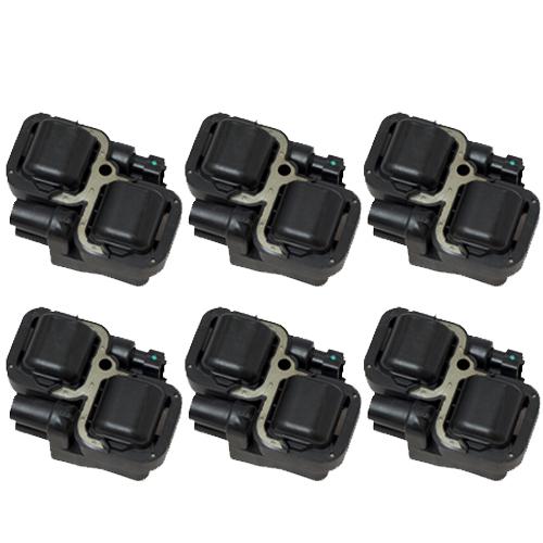 Ignition coil pack - set of 6 - mercedes v6 v8 - 0221503035 - new
