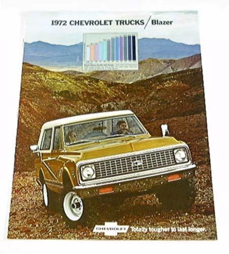 1972 72 chevrolet chevy blazer brochure 4wd 2wd