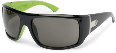 Dragon vantage sunglasses, jet/lime frame, grey lens