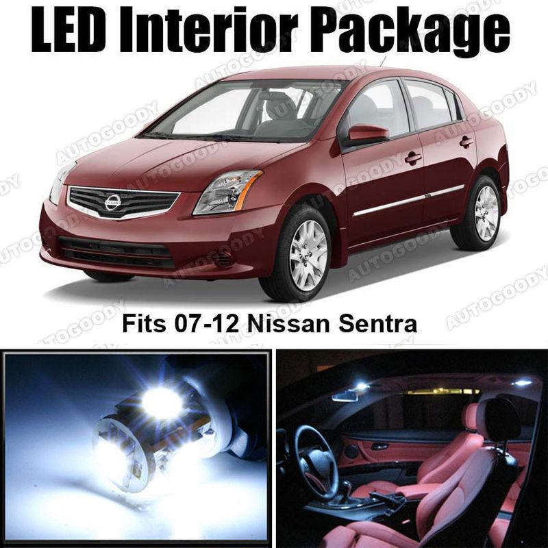 4x white led lights interior package deal nissan sentra