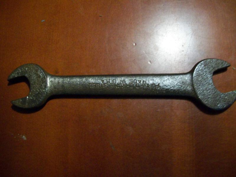 1" and 15/16" forged chrome steel wrench vintage usa
