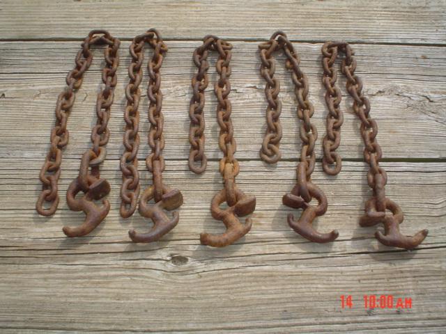 Hauler chains 5 peices  3---26 inches long    2---29 inches long