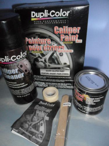 Dupli-color silver brake caliper ceramic paint kit 4 calipers part  dup bcp403 