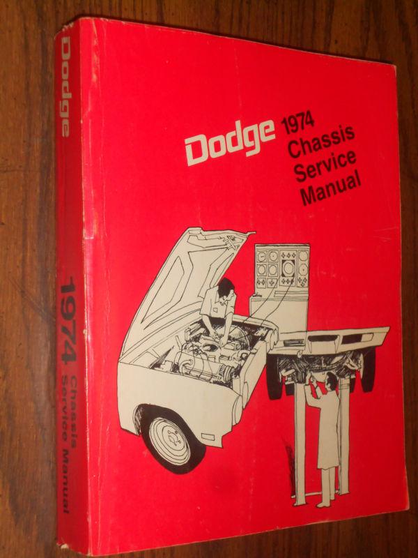 1974 dodge / charger / dart+ shop manual / nice item / original shop book!!