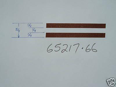 3/4" rootbeer brown metallic fender pinstripe 65217-66 winnebego boat marine 
