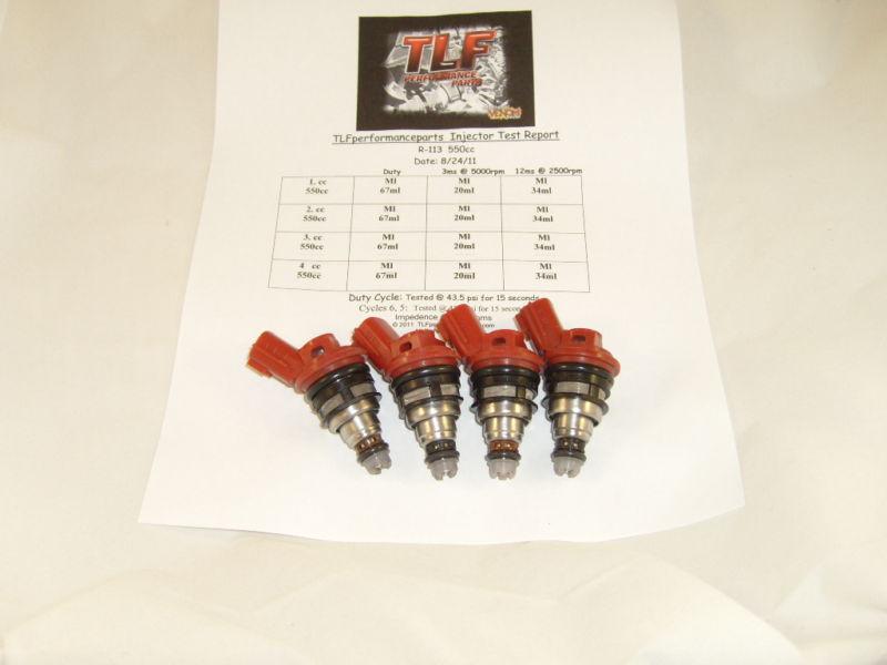 Nissan 200sx,240sx 550cc set of 4 side feed fuel injectors