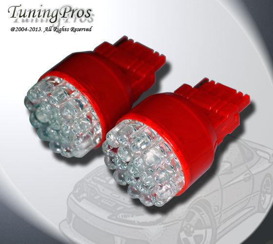 (1 pair) set of 2 pcs cornering light 3156 19 red led light bulbs