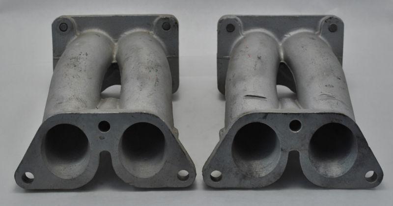 Porsche 356 c pair of zenith intake manifolds for 32ndix carburetors