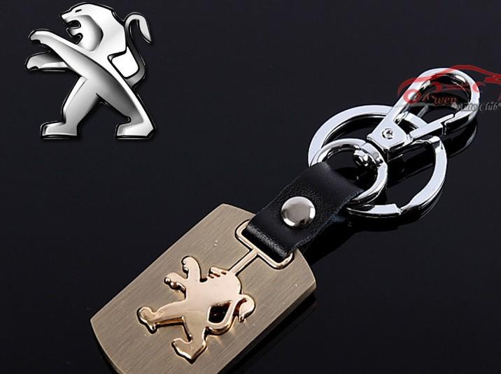 New hot peugeot series logo advanced drawing keychain keyring key chain ring