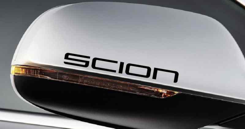 Scion door mirror kit black decal sticker emblem toyota iq xd xb tc fr-s s1b