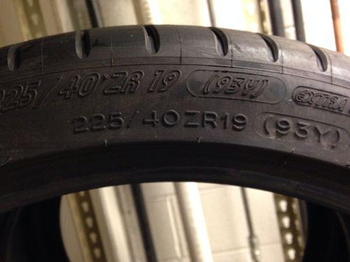 2 michelin pilot super sport 225 40 19