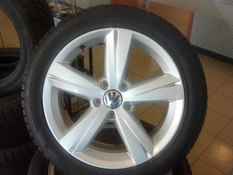 17 inch vw rims with snow tires 