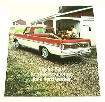 1970 70 ford pickup truck brochure explorer custom