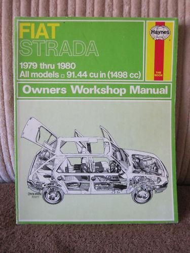 Fiat strada nos new & rare haynes service, maintenance & repair manual 1979-1980