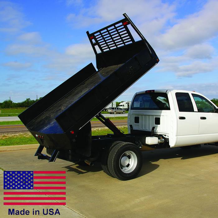 Flat bed truck dump kit for 8 to 12 ft flat bed trucks - 5 ton cap - made in usa