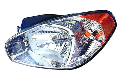Replace hy2502137v - 2006 fits hyundai accent front lh headlight assembly