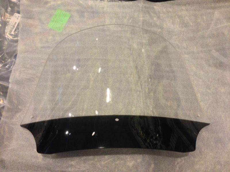 Clear batwing fairing windshield