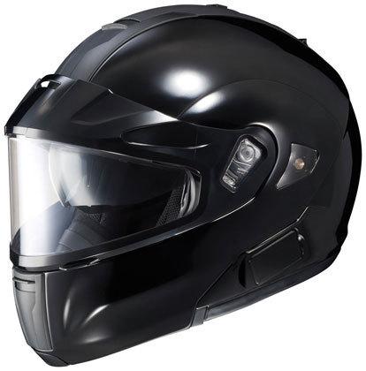 Hjc is-max bt gloss black large snowmobile snow modular ismax helmet new lrg l