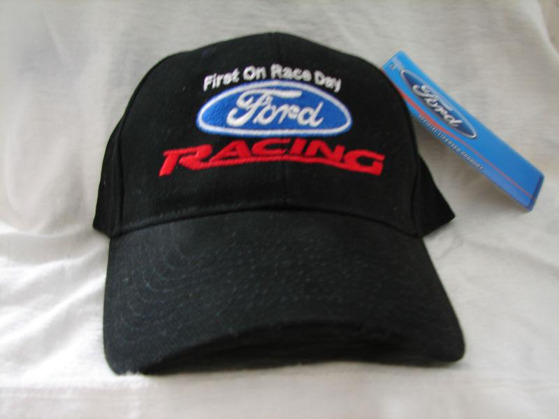 Ford - first on race day  -black  hat