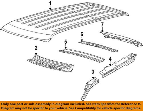 Ford oem bb5z7851269b roof-roof bow