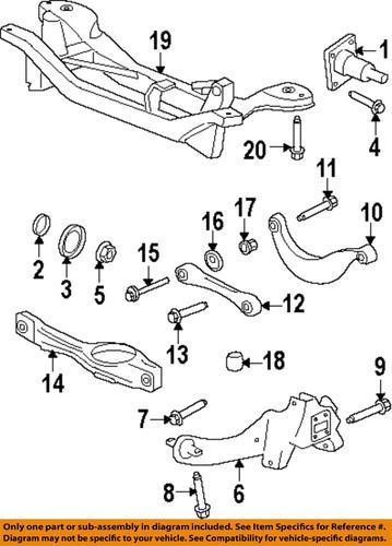 Ford oem 6s4z5k751aa rear suspension-lower control arm cam